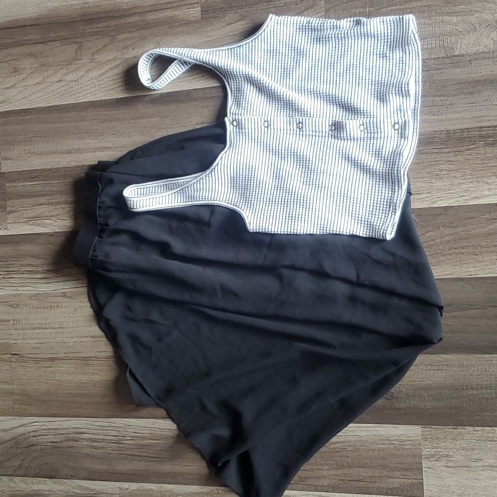 H&M crop tank and sheer skirt set